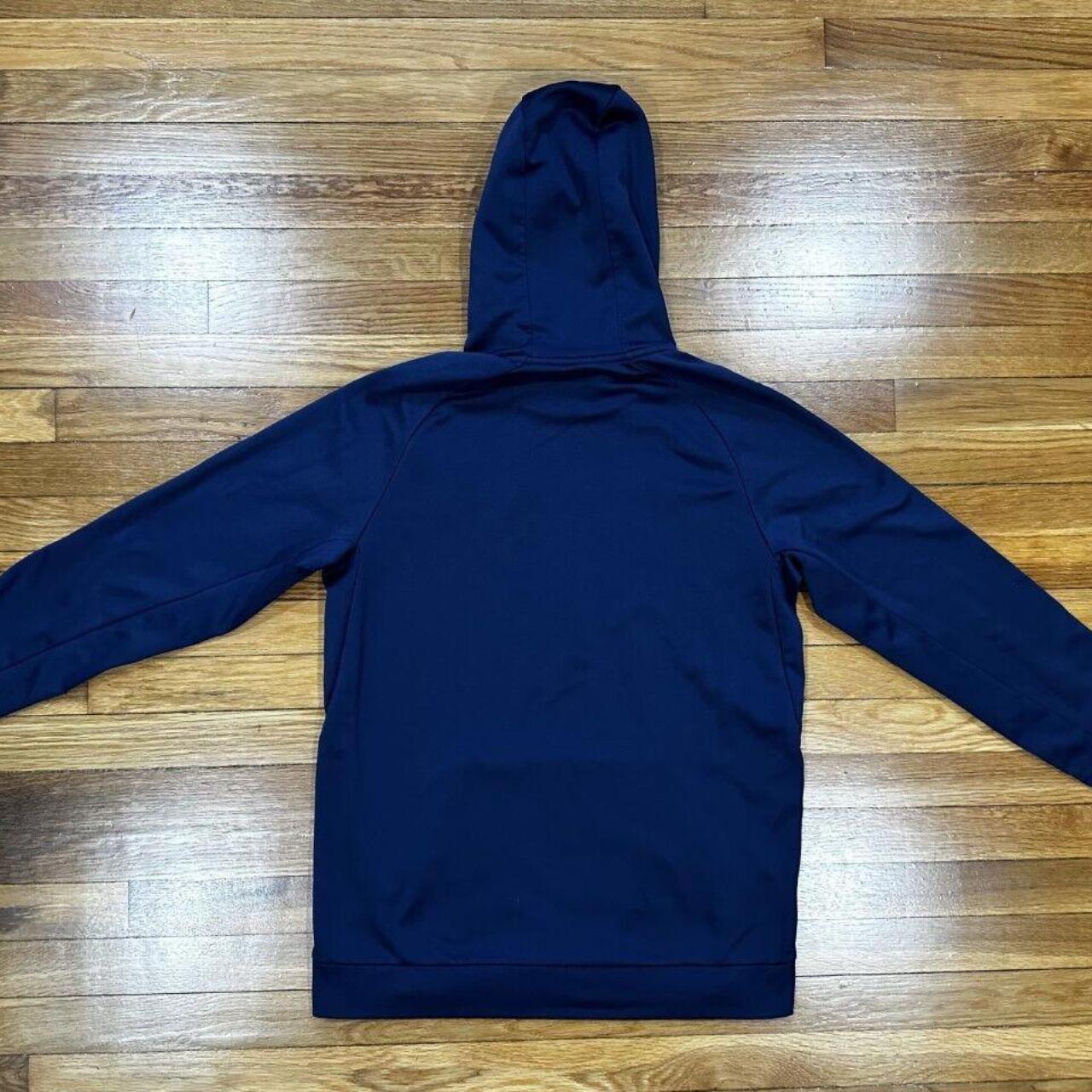 Nike Therma-Fit Navy Blue Patriots Hoodie - Depop