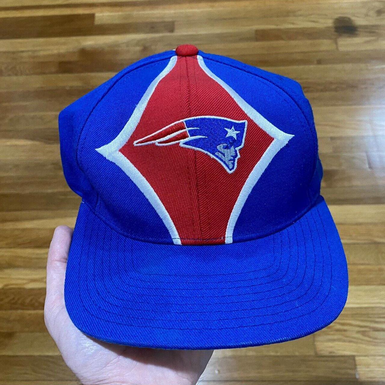 Vintage NFL New England Patriots LOGO Strapback Cap Hat 90s NFL