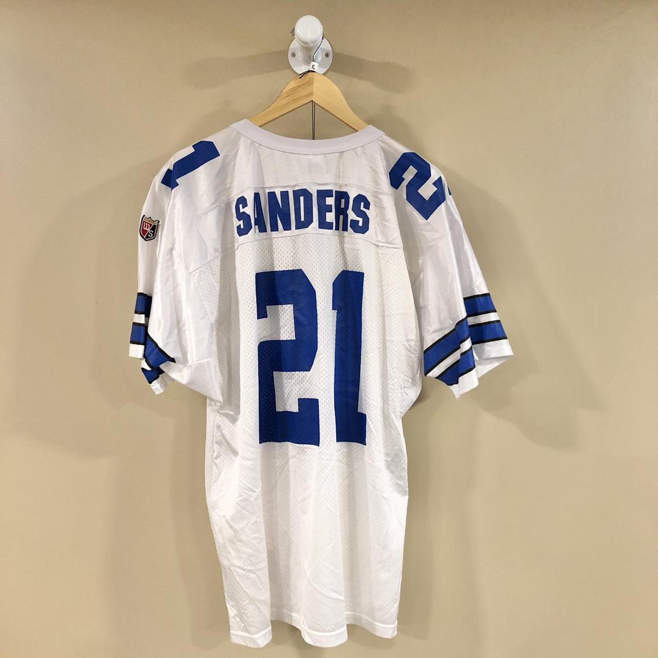 BARRY SANDERS DETROIT LIONS VINTAGE 1990'S WILSON JERSEY ADULT MEDIUM -  Bucks County Baseball Co.