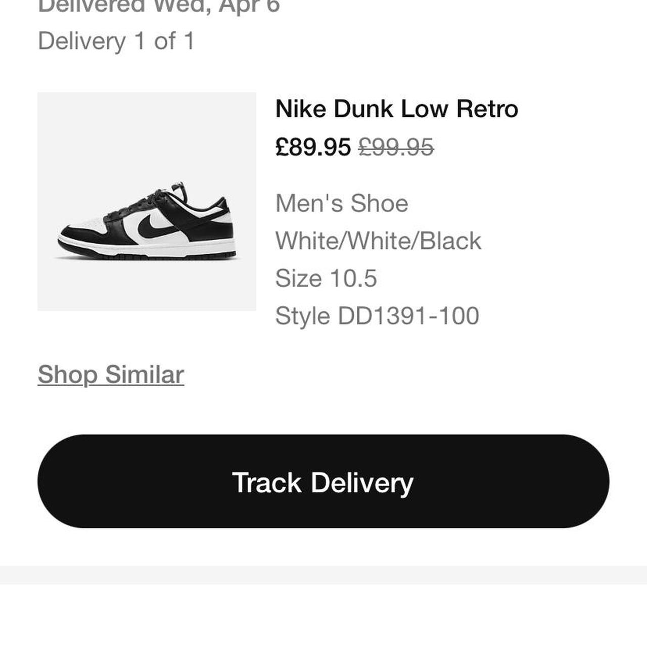 Nike Men's Black and White Trainers Depop