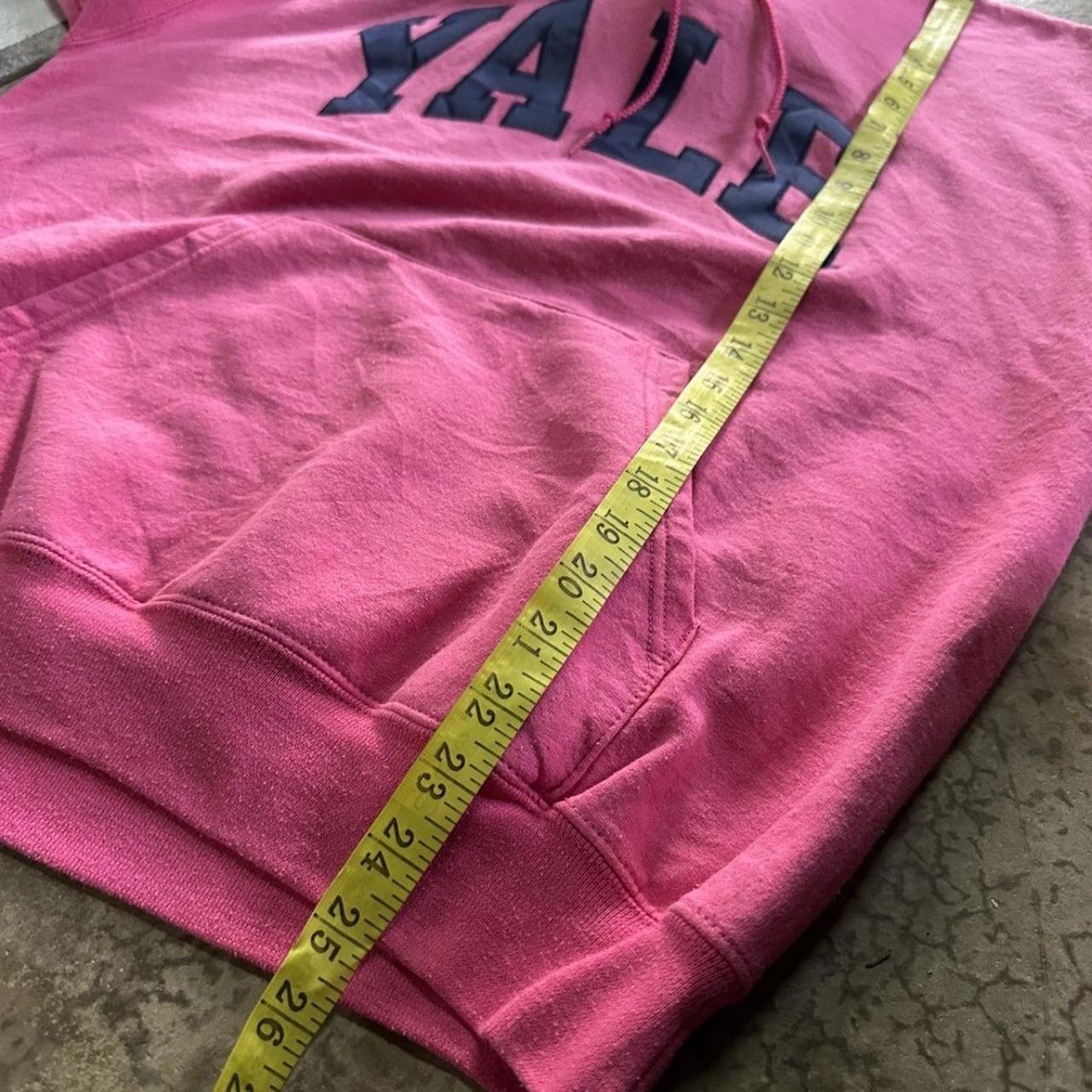 Pink champion tape hoodie on sale