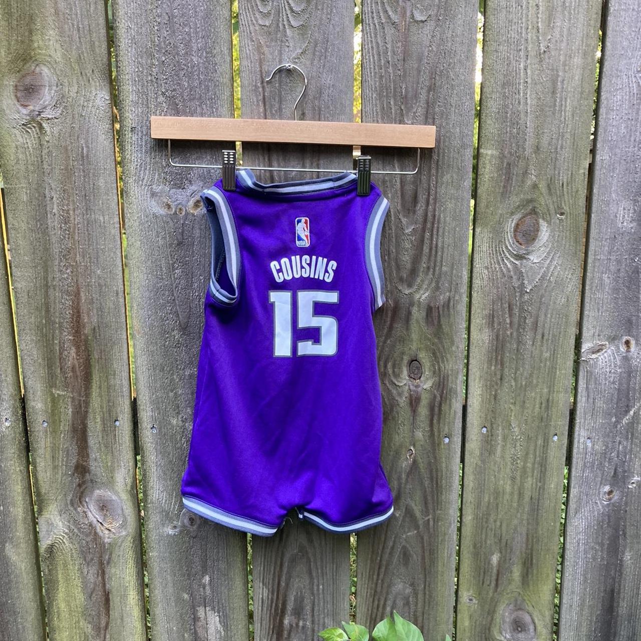 Sacramento kings adidas basketball jersey. Demarcus - Depop