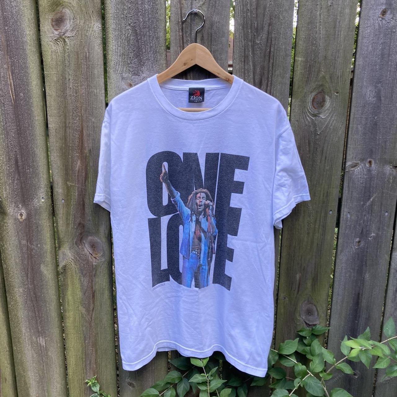 1999 Zion Bob Marley One Love t-shirt. Has front &... - Depop
