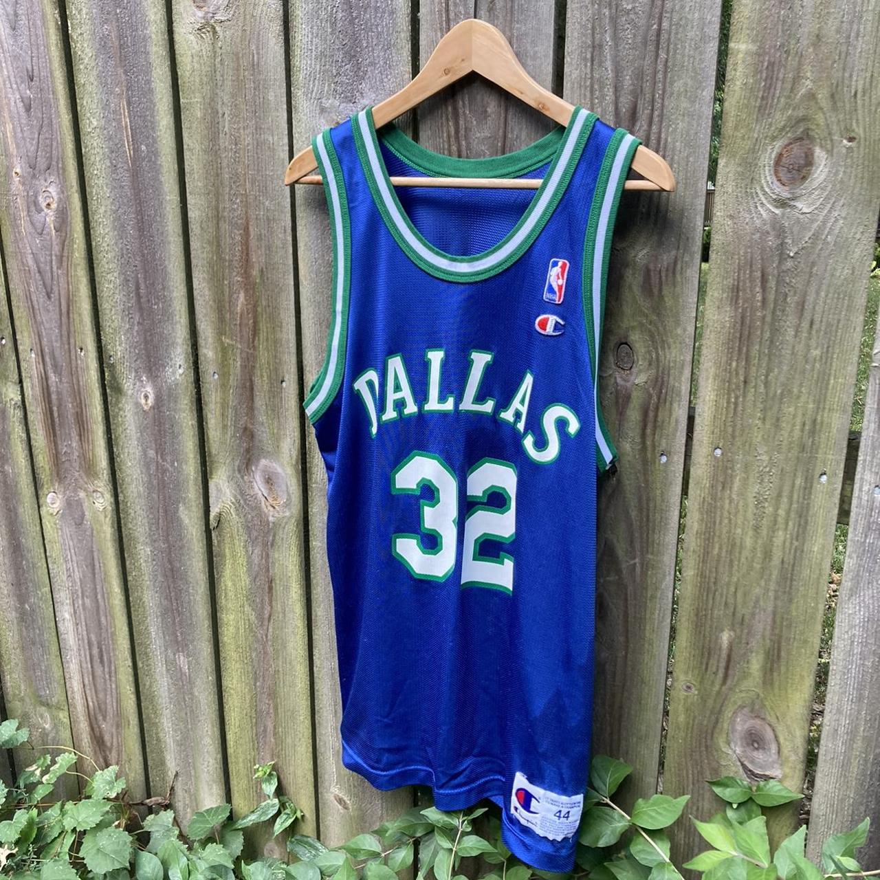 Vintage 90s Dallas Mavericks Jamal Mashburn NBA Champion Basketball Jersey  Small