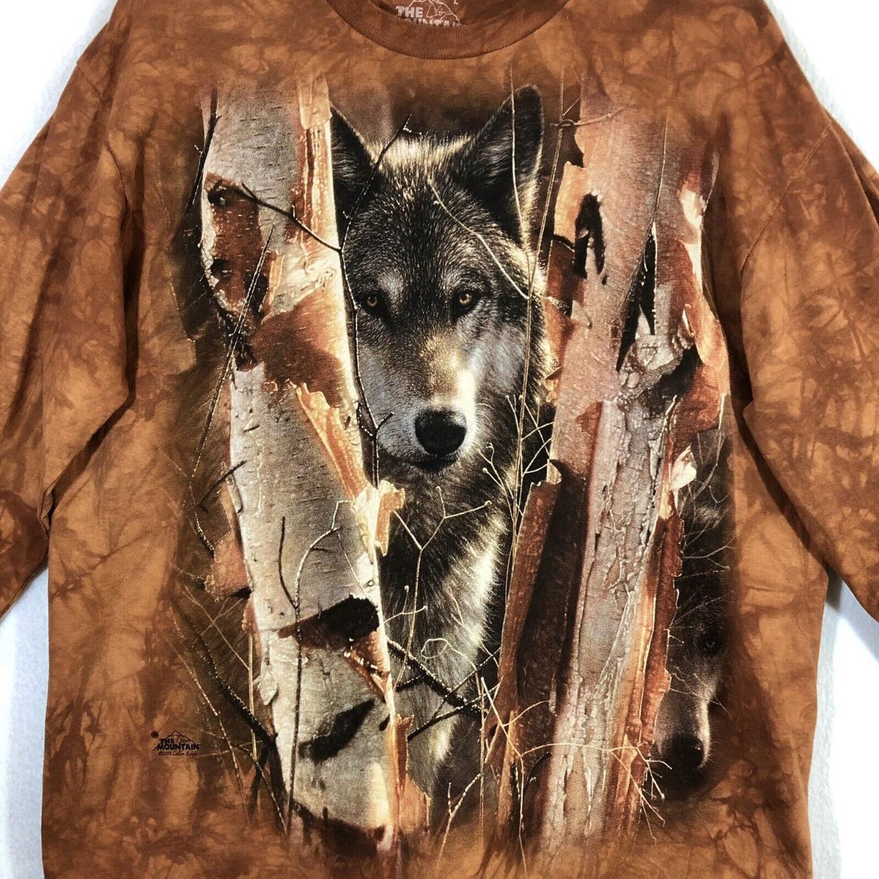 Mens The Mountains Wolf Long Sleeve Shirt Size... - Depop