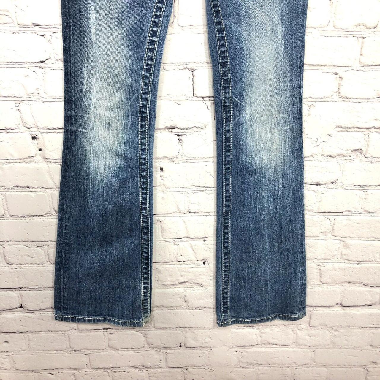 Girls Miss Me Bootcut Stretch Bling Rhinestone Denim Depop 9989