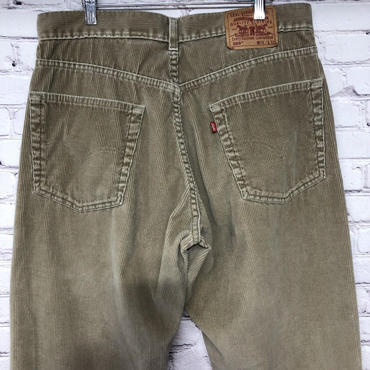 Mens Vtg Corduroy 569 Levis Loose Straight Fit Sz... - Depop