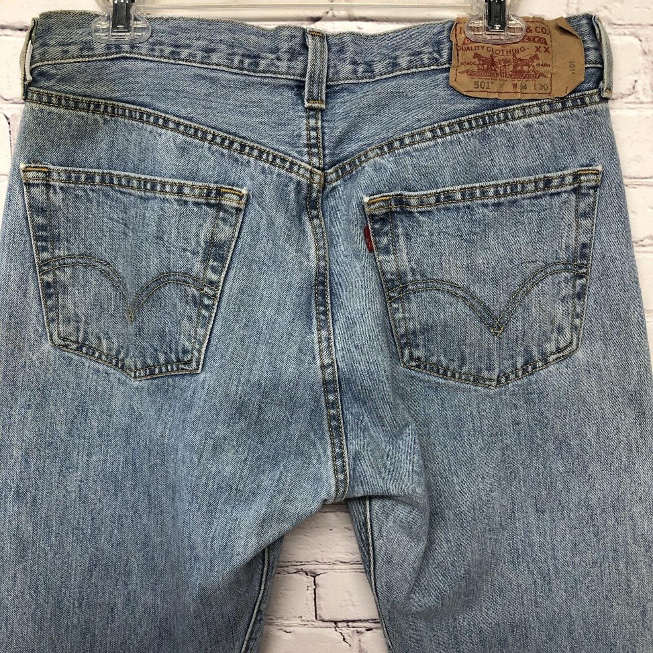 *stains, see pics* This vintage pair of Levi's... - Depop