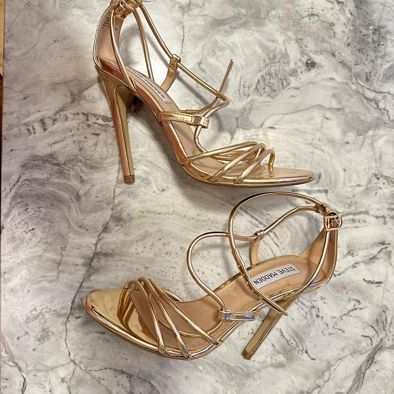 steve madden 2 strap heels
