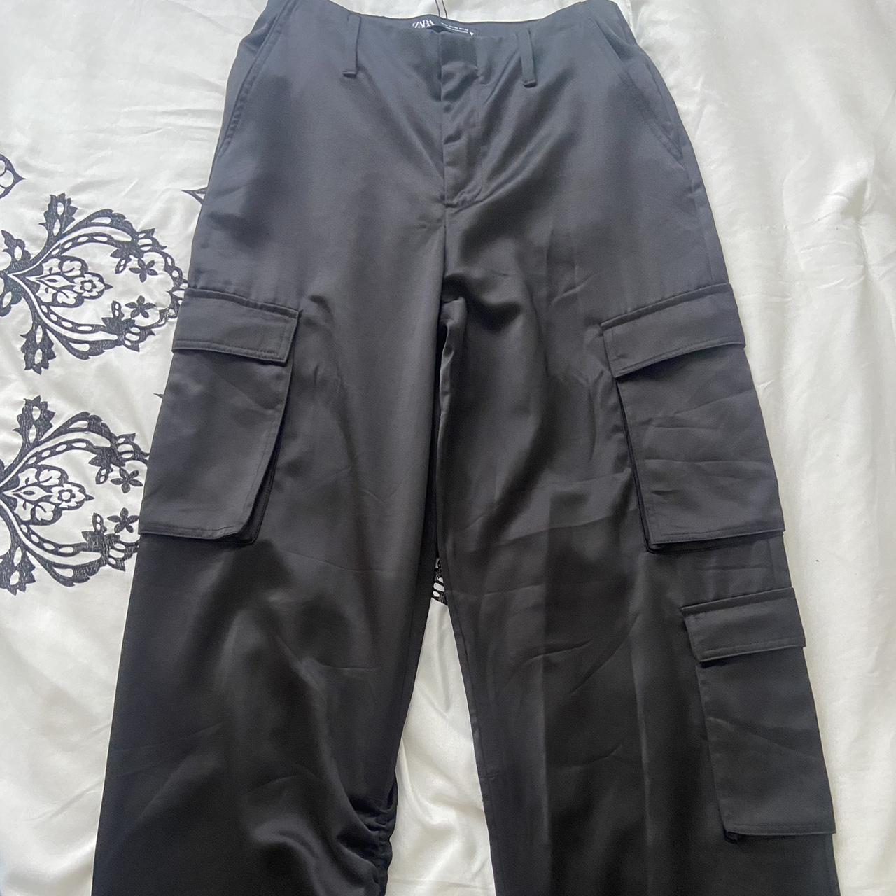 Zara capri pants Size medium 80% lyocell 20% - Depop