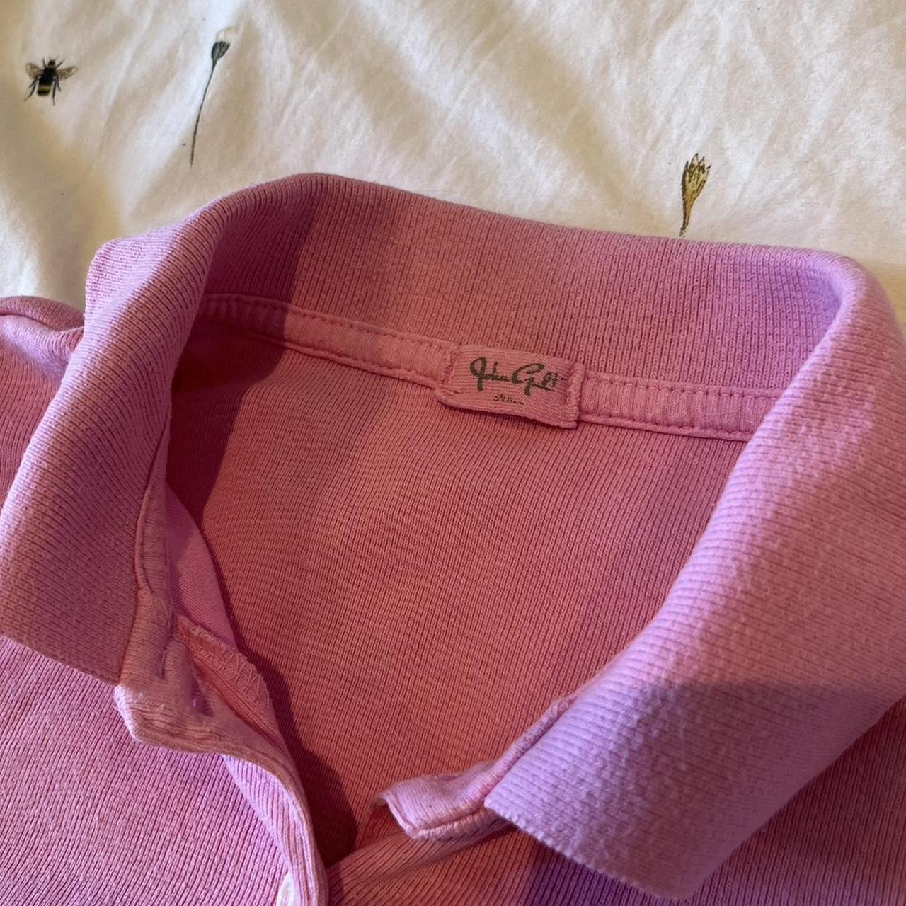 brandy melville pink button up top perfect... - Depop