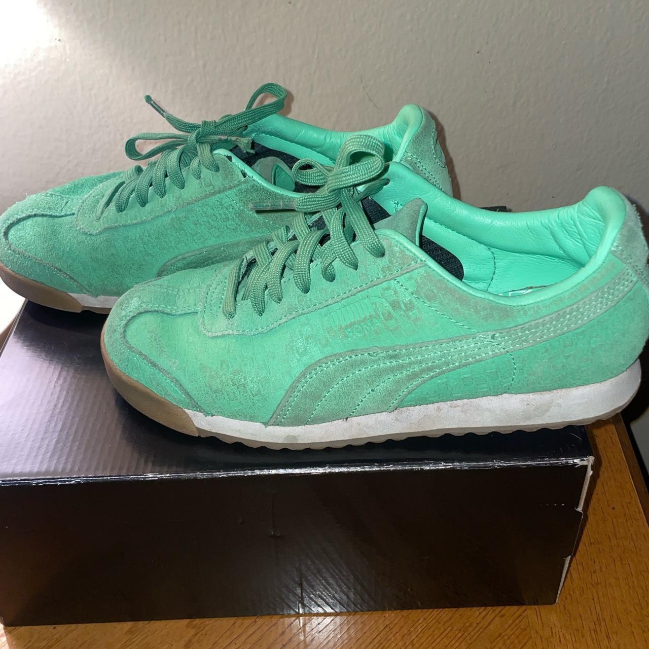 Puma mint clearance green trainers