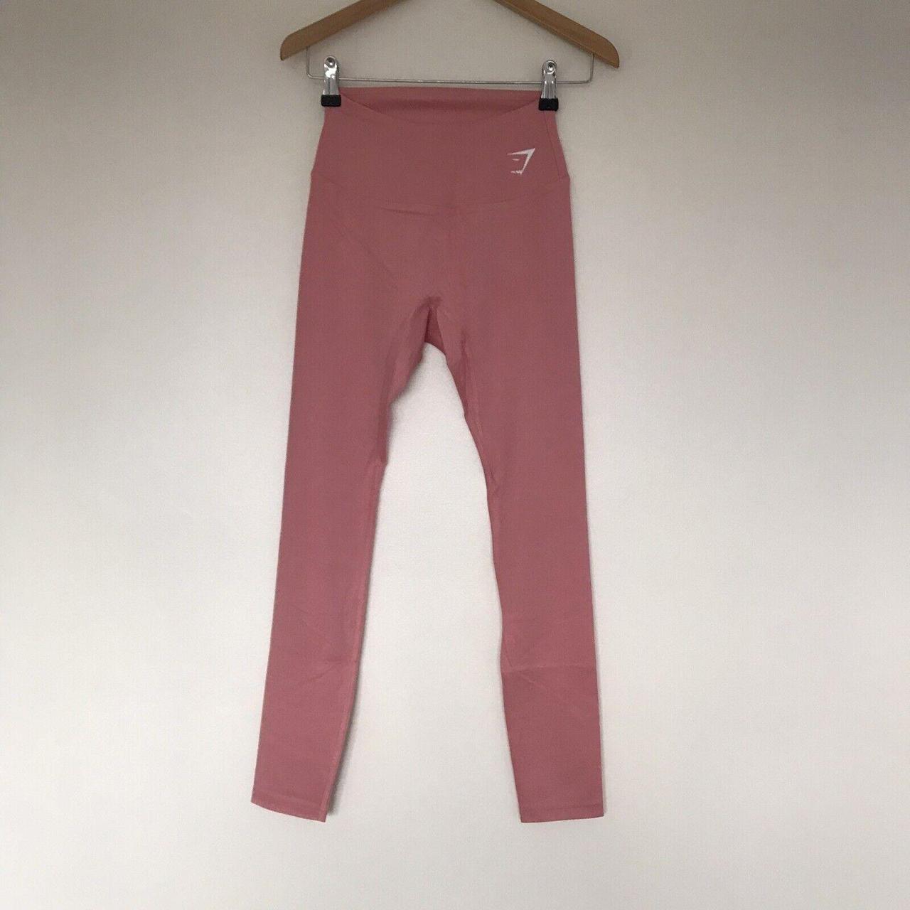 Gymshark High Waisted Joggers/Sweats in Blush Pink - Depop