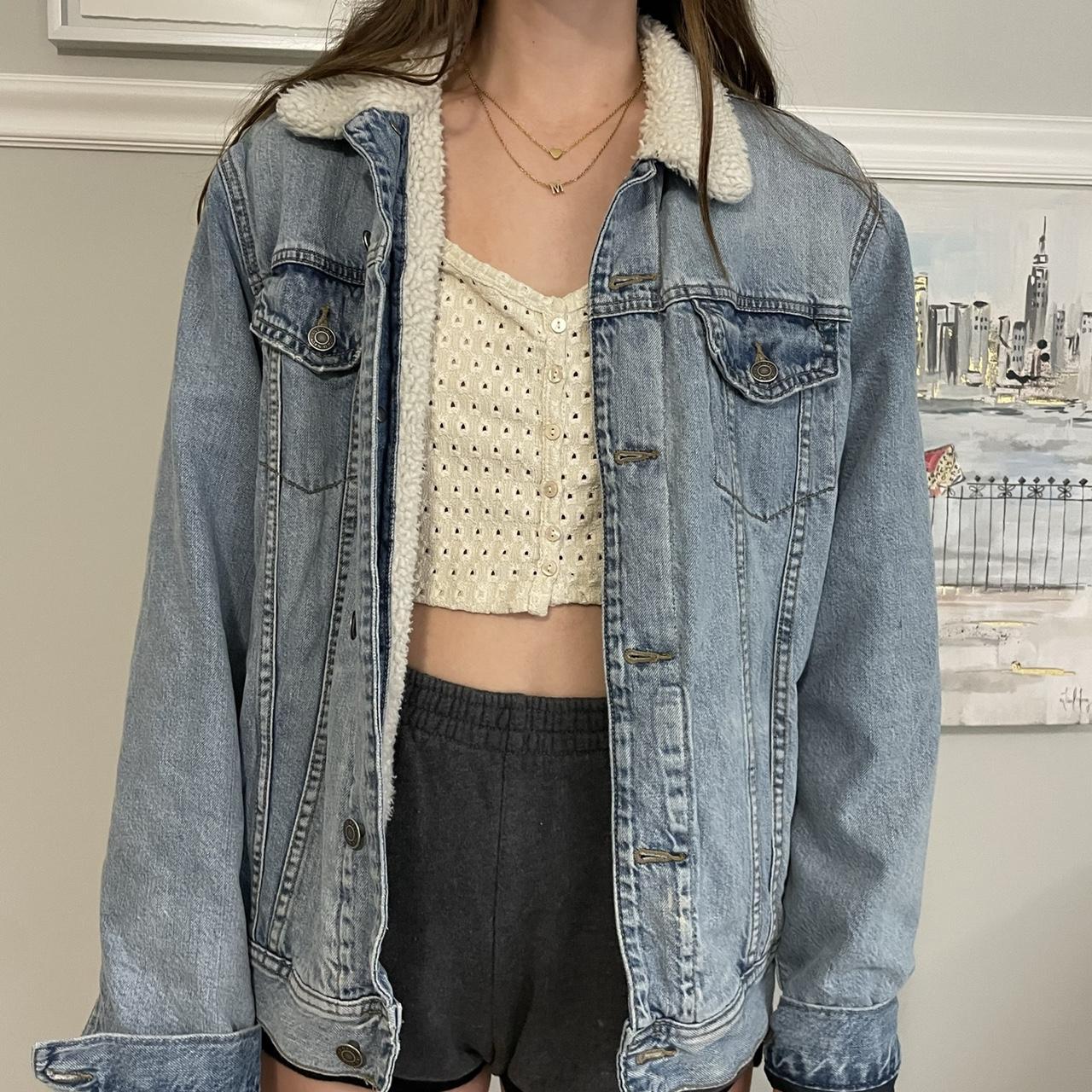 Old navy oversized hot sale denim jacket