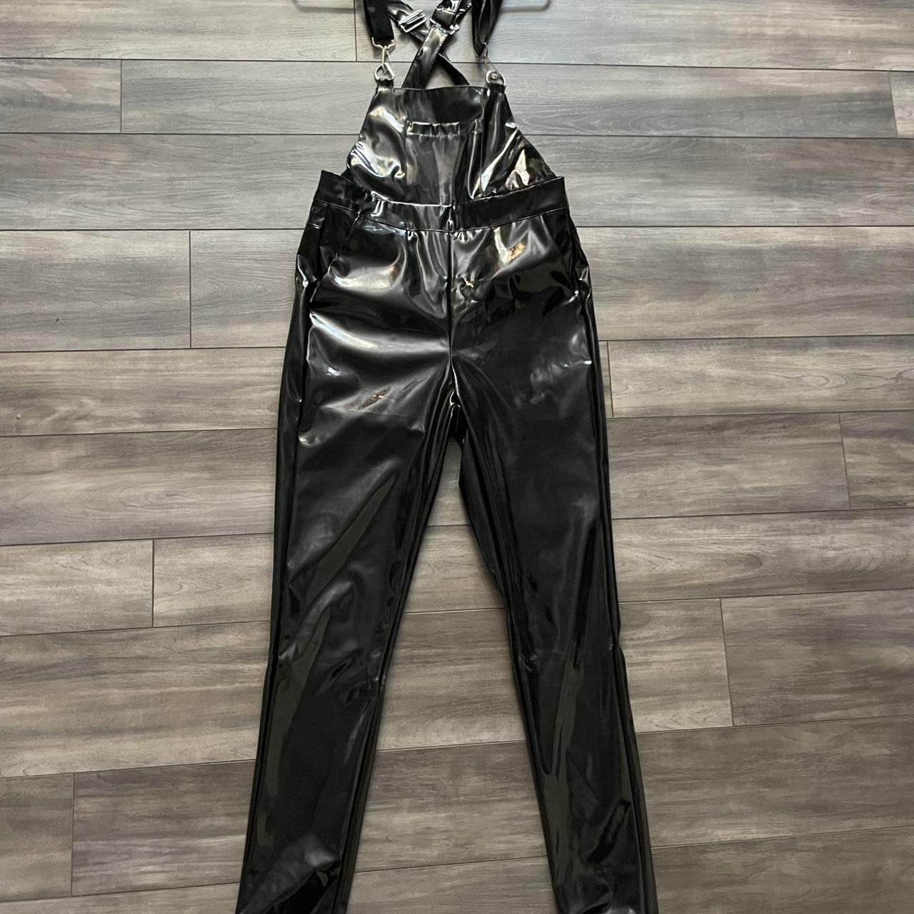 Dollskill PVC overall jumpsuit- extremely new... - Depop
