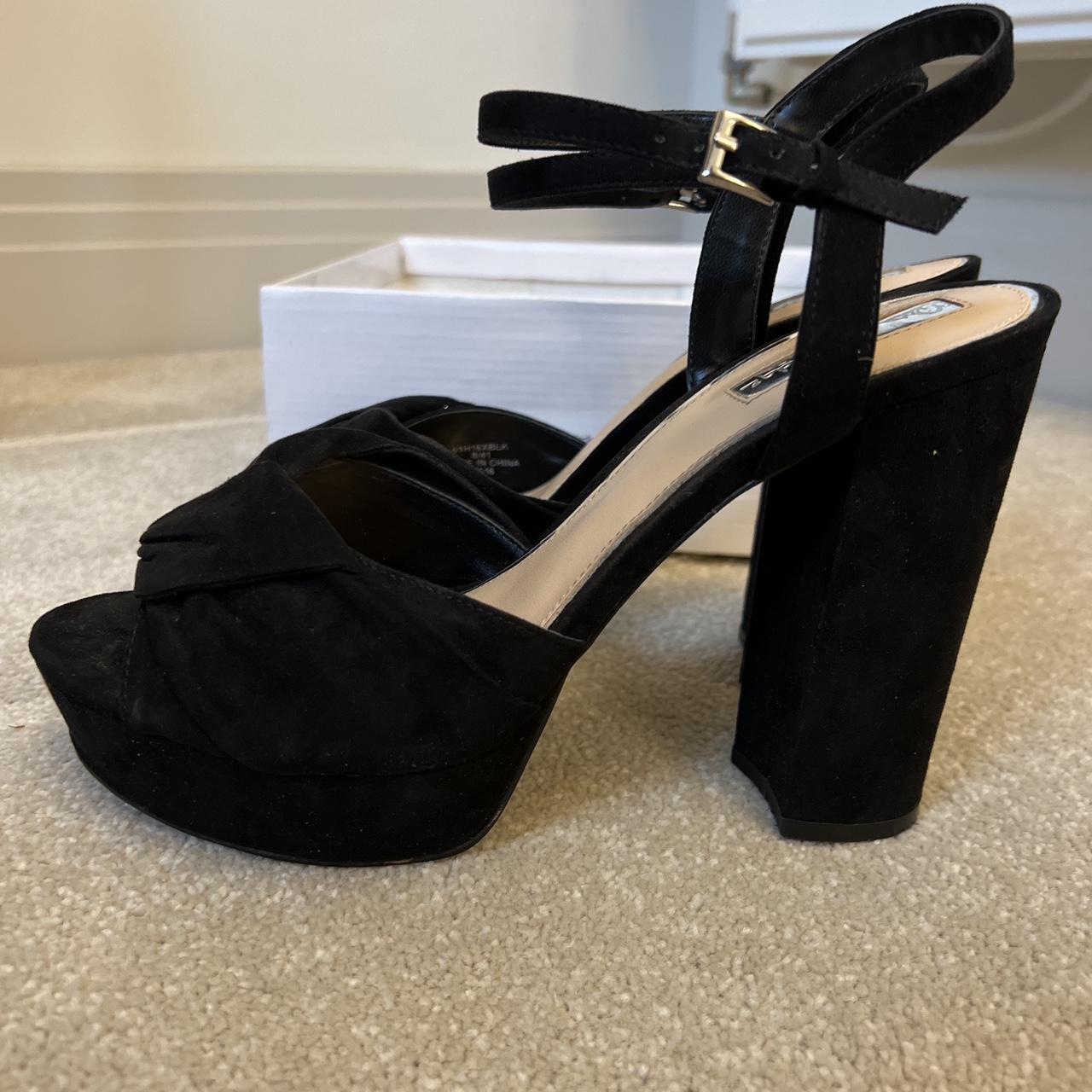 Miss Selfridge black block heels. Heel 5”. UK... - Depop