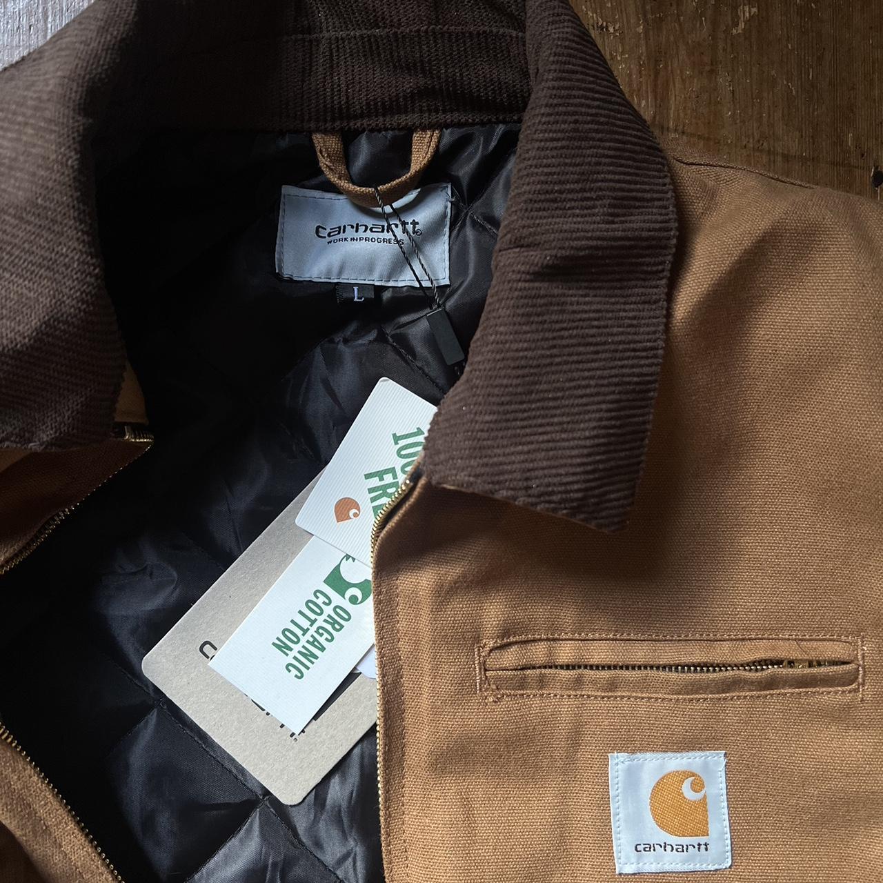 Carhartt Detroit Jacket Brown Large New with tags - Depop