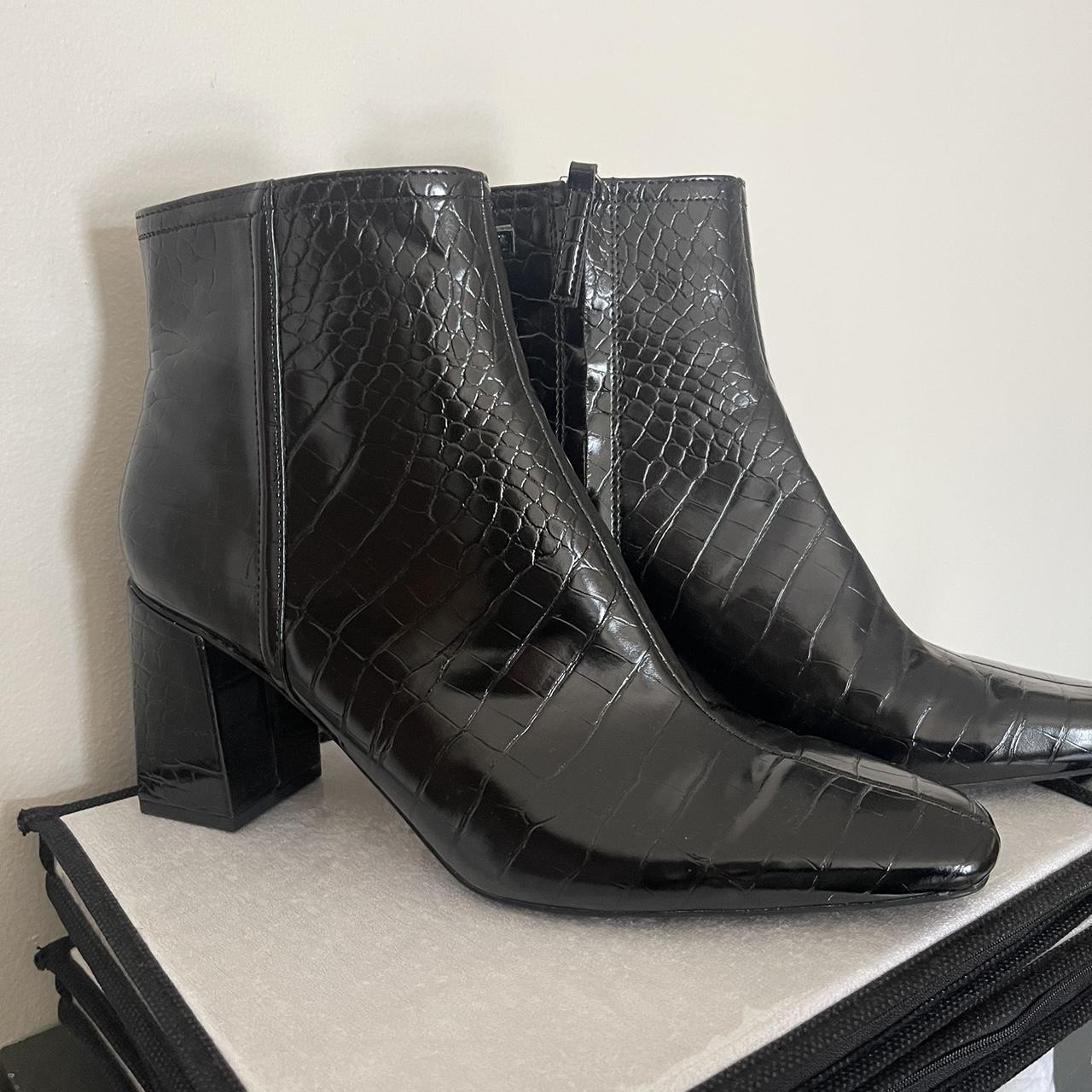 zara crocodile boots