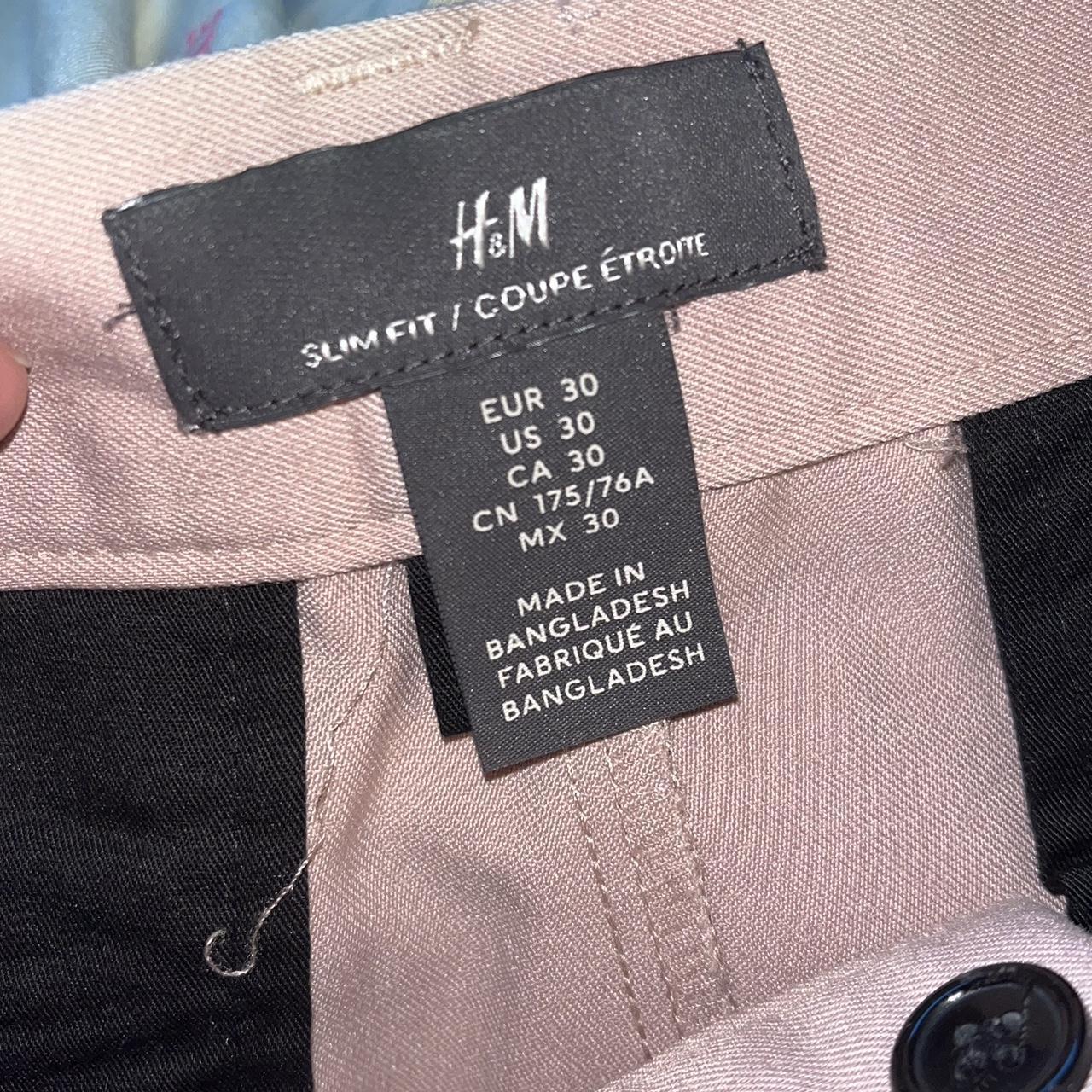 H&M Men's Pink Trousers (3)