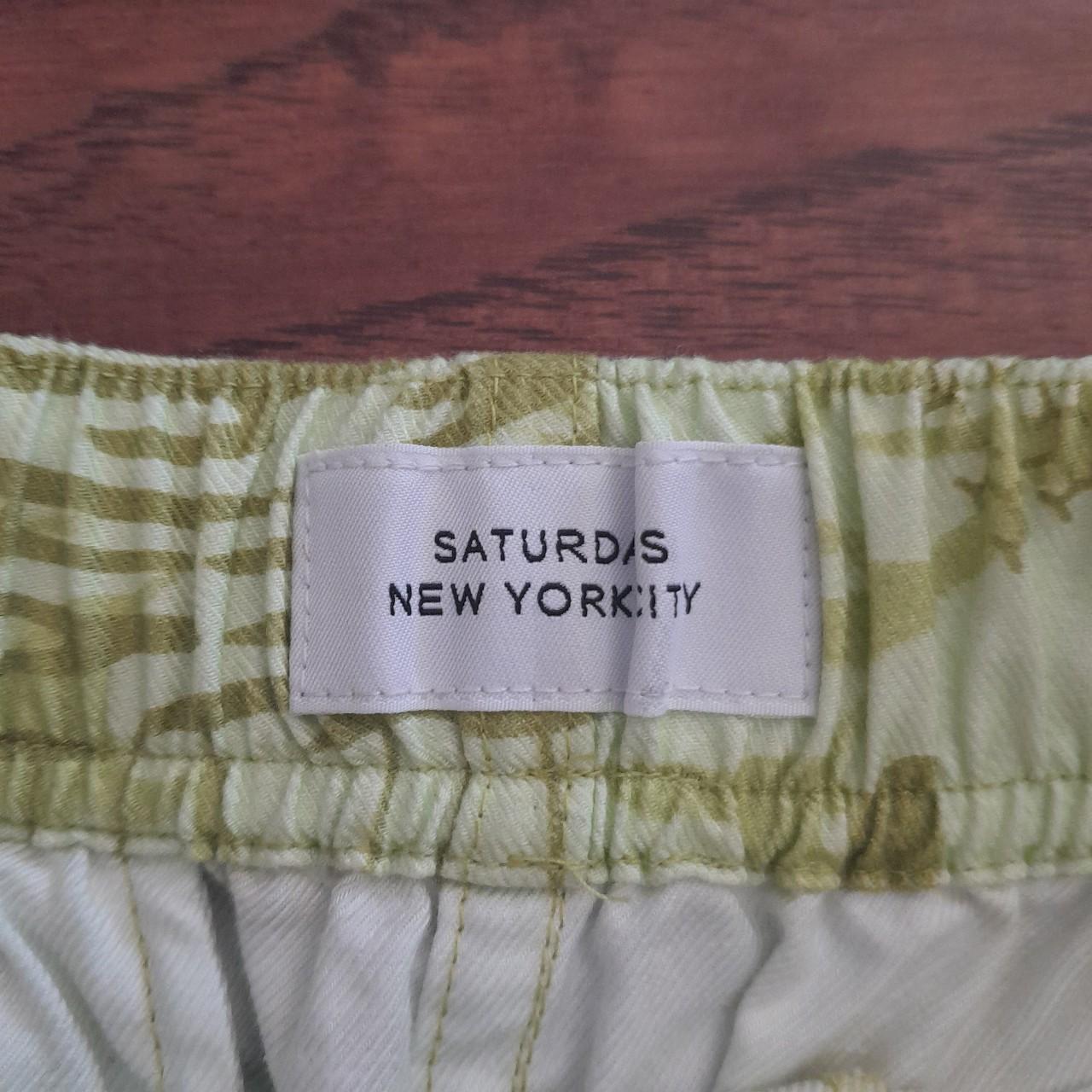Saturdays NYC Women's Yellow and Green Shorts (3)