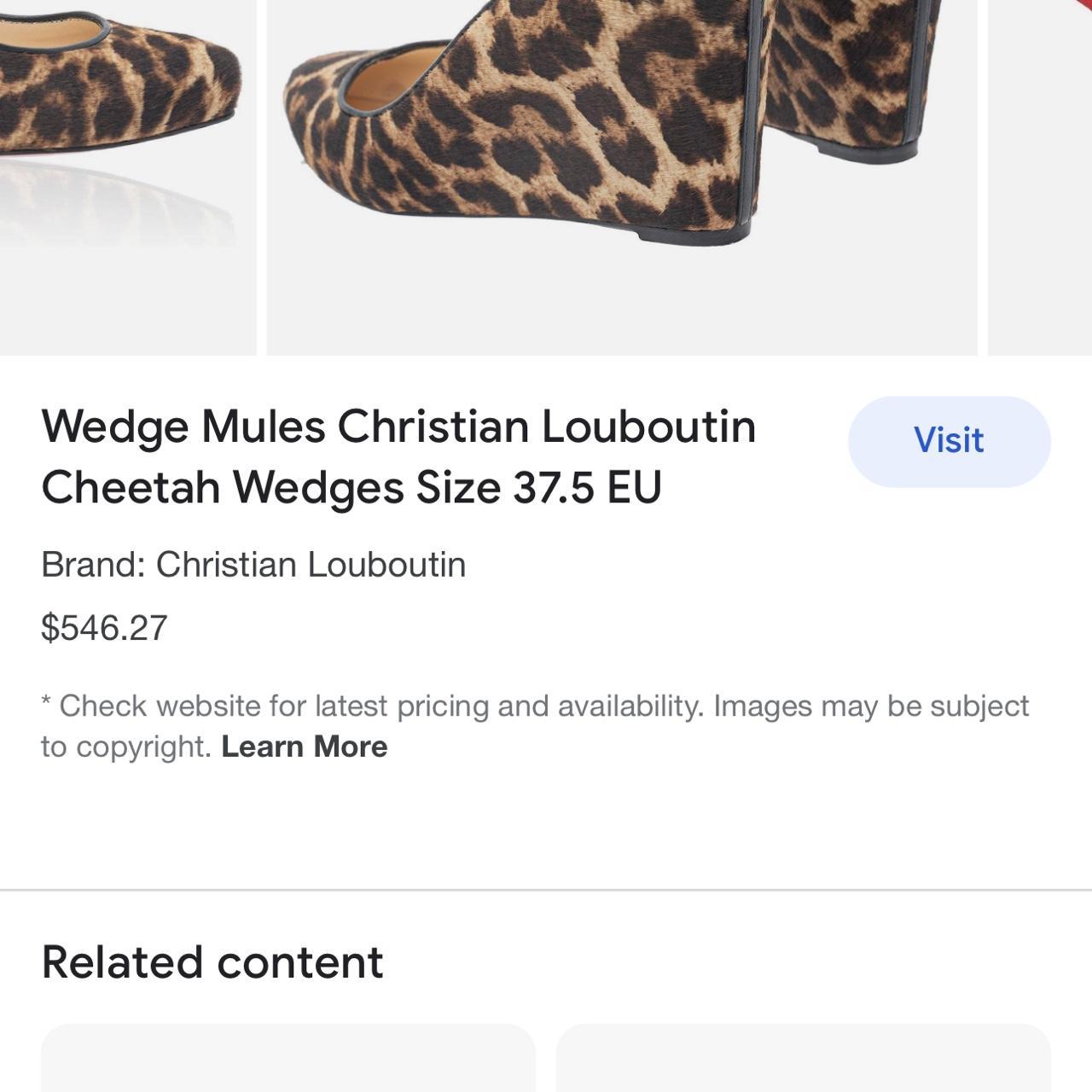 Cheetah hotsell red bottoms