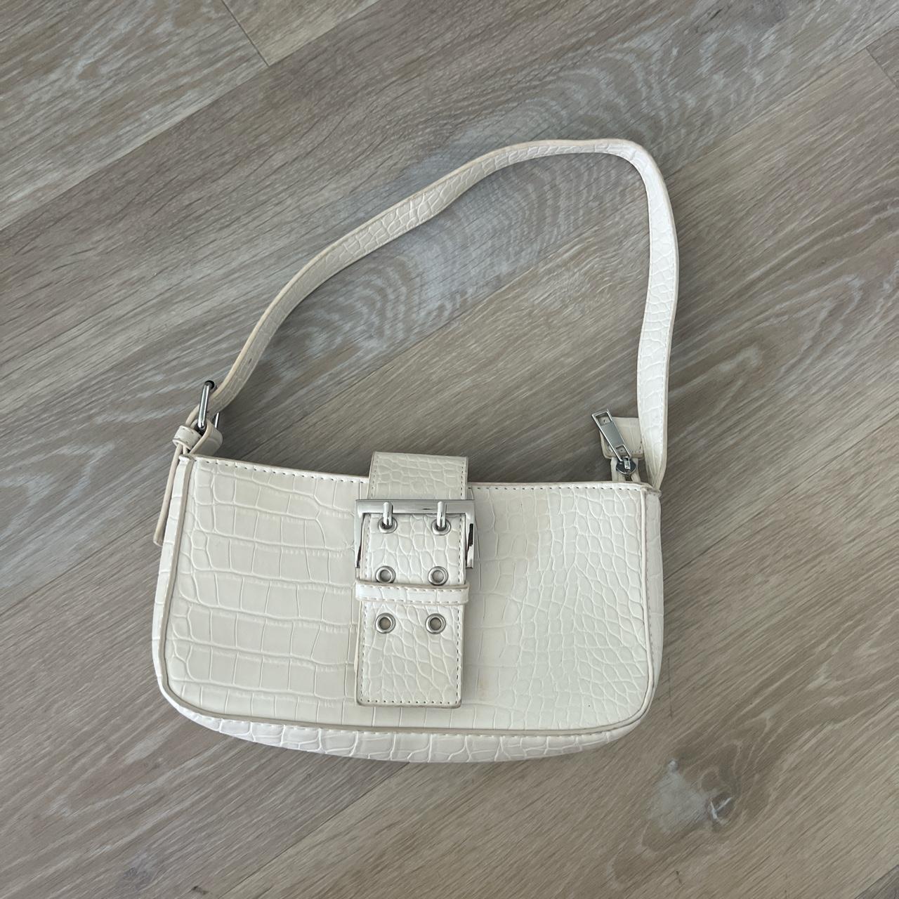 MINI SHOULDER BAG FROM GLASSONS. CREAM COLORED. - Depop