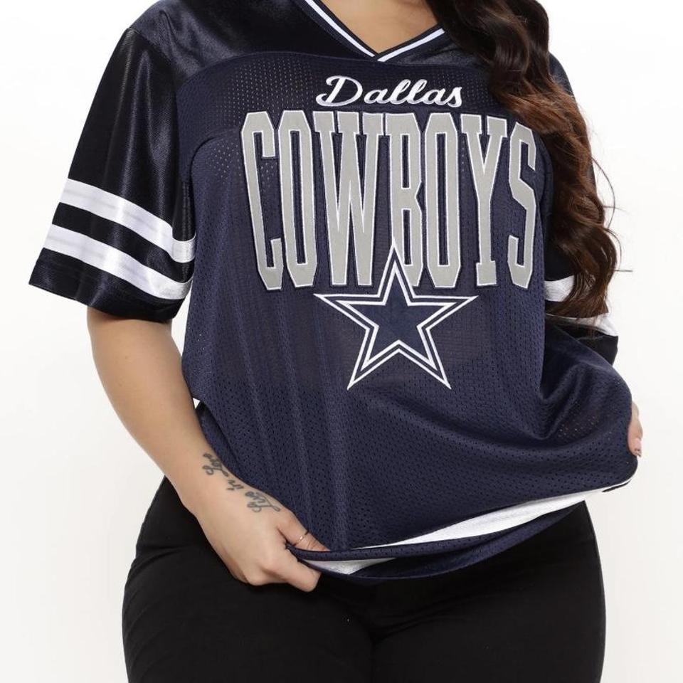 Women's Dallas Cowboys jersey with cleavage detail. - Depop