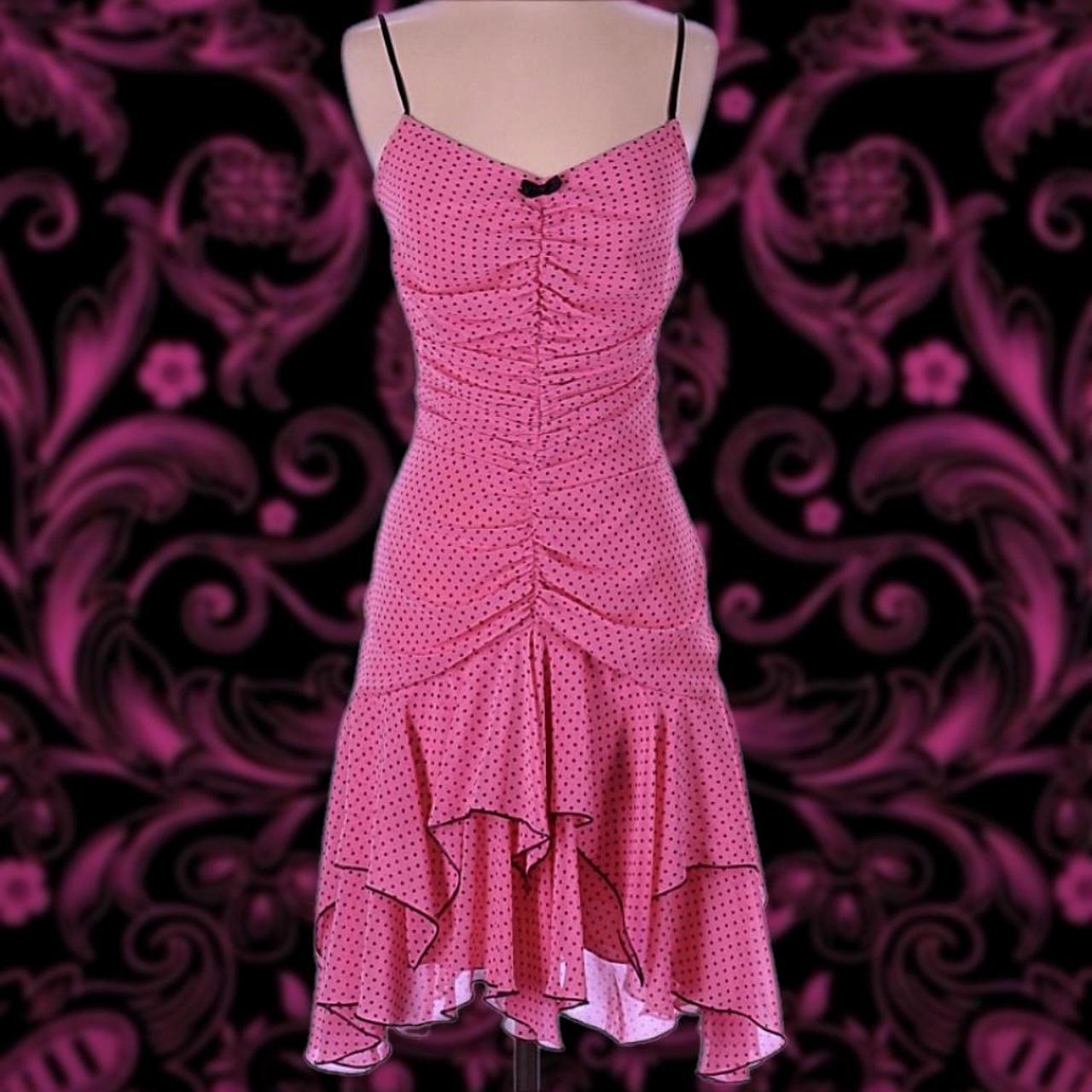 Vintage hot pink betsey johnson dress hotsell