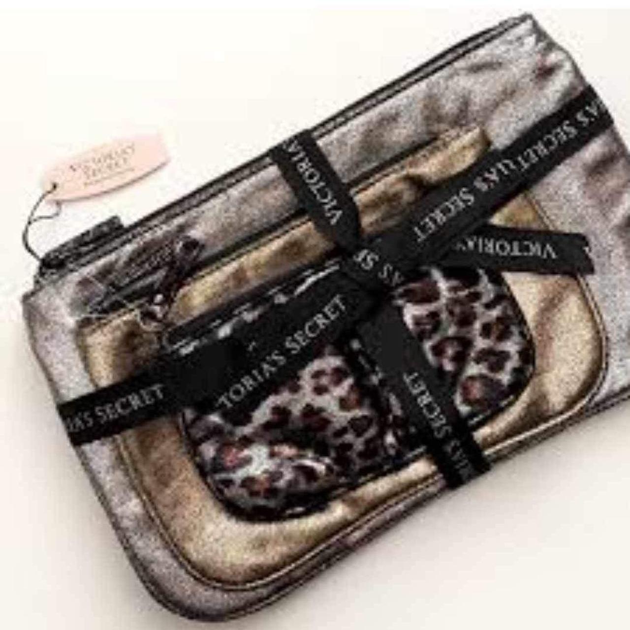 Victorias Secret VS Makeup Cosmetic Case Bag Leopard/Cheetah Print