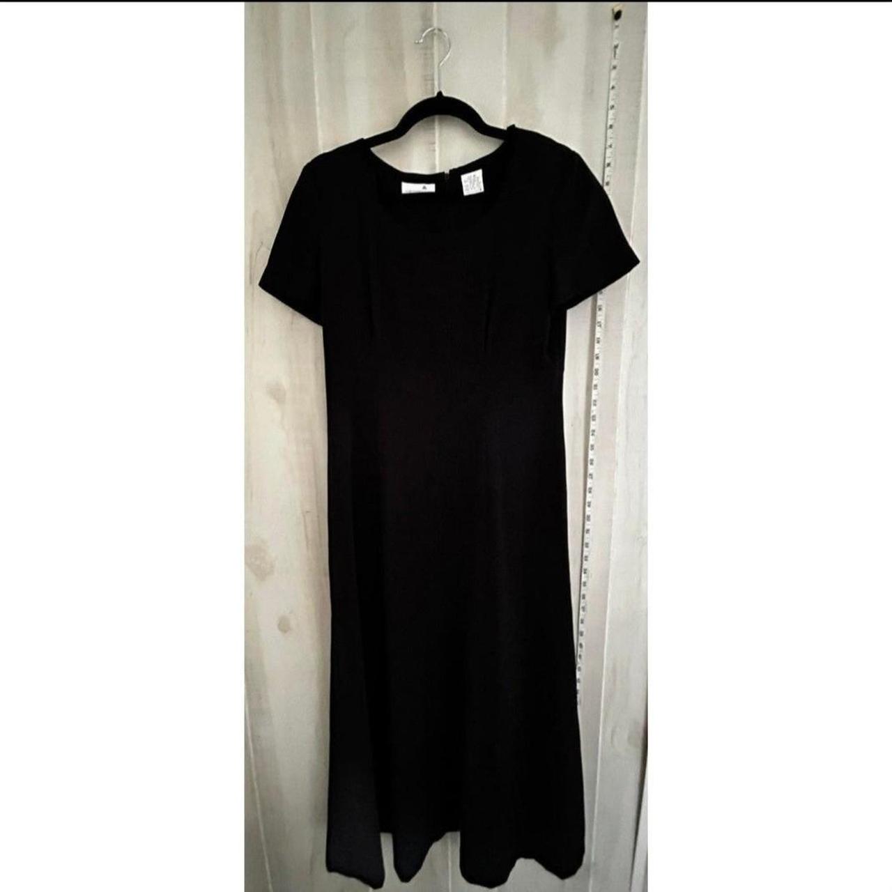 Liz Claiborne Slight Aline Black Classic Dress... - Depop