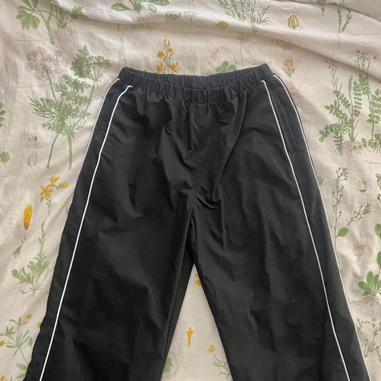 nike adidas comfy baggy trackpants y2k low rise... - Depop