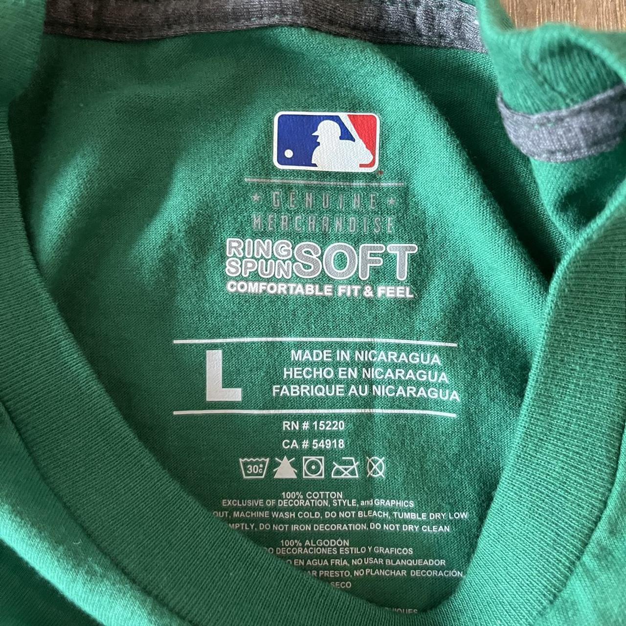 Boston Redsox Green T Shirt Used but in good - Depop