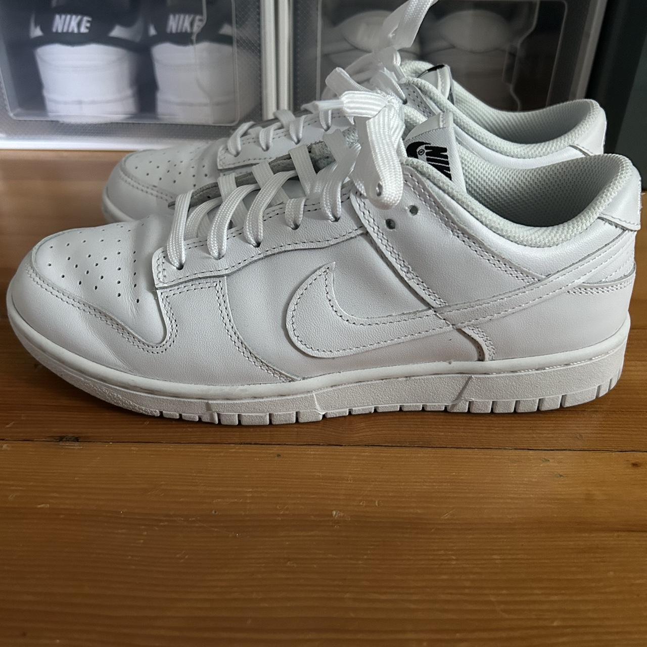 dunk low triple white