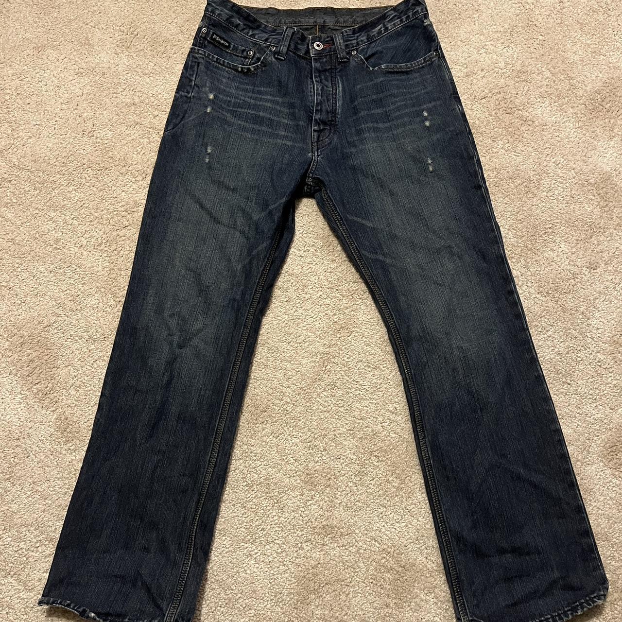 VINTAGE DISTRESSED YSL JEANS V NICE FIT LOOK SO... - Depop