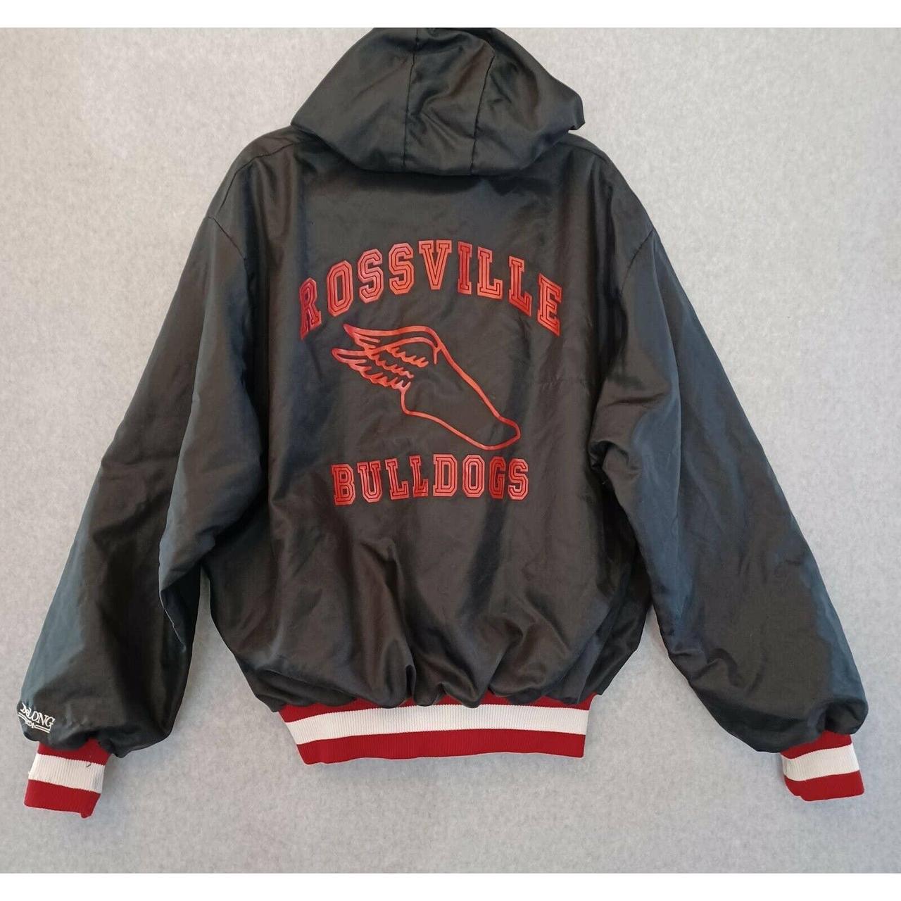 Vintage DeLong Kansas Rossville Bulldogs Hooded...