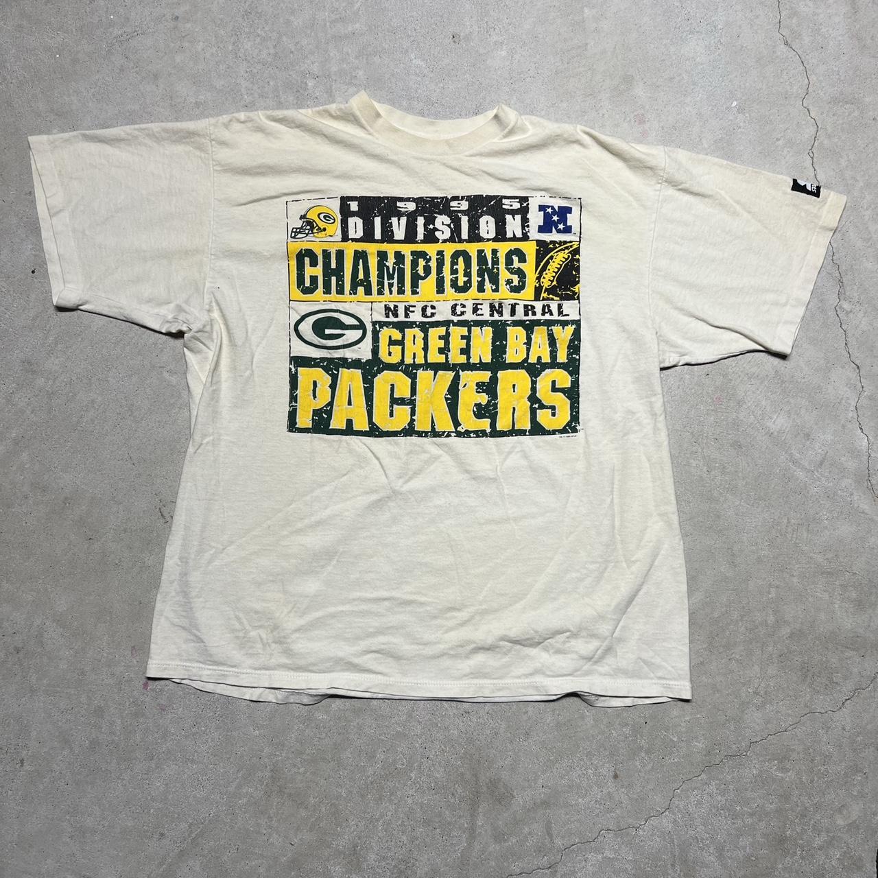 Vintage 1995 Green Bay Packers tee. 3/4 sleeve. - Depop