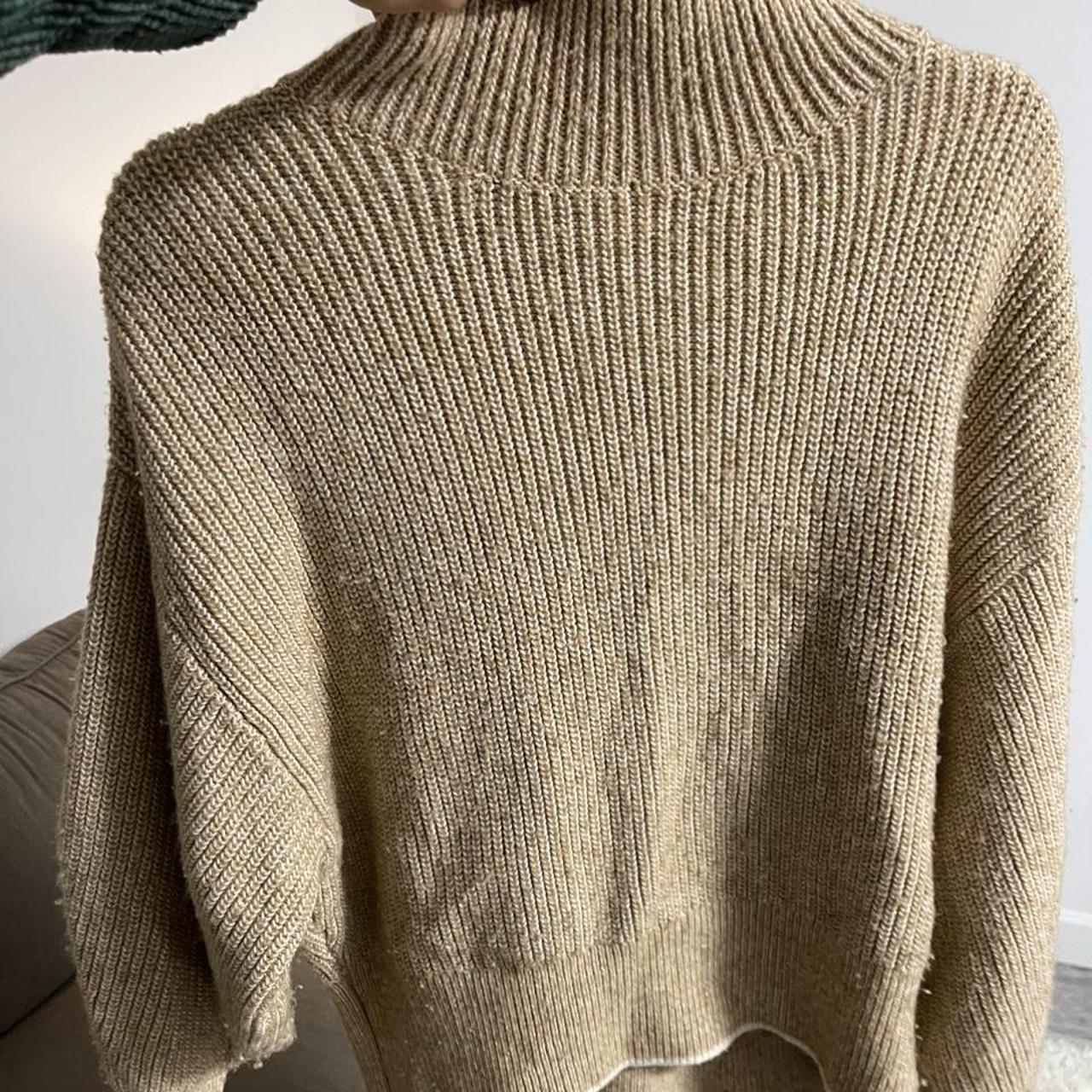 H&M brown chunky knit sweater - Depop