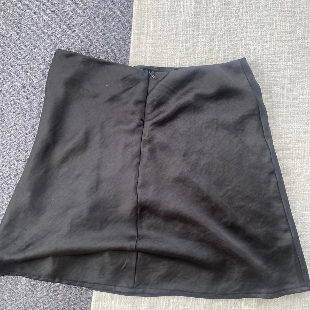 peppermayo silky black mini skirt worn a few times,... - Depop