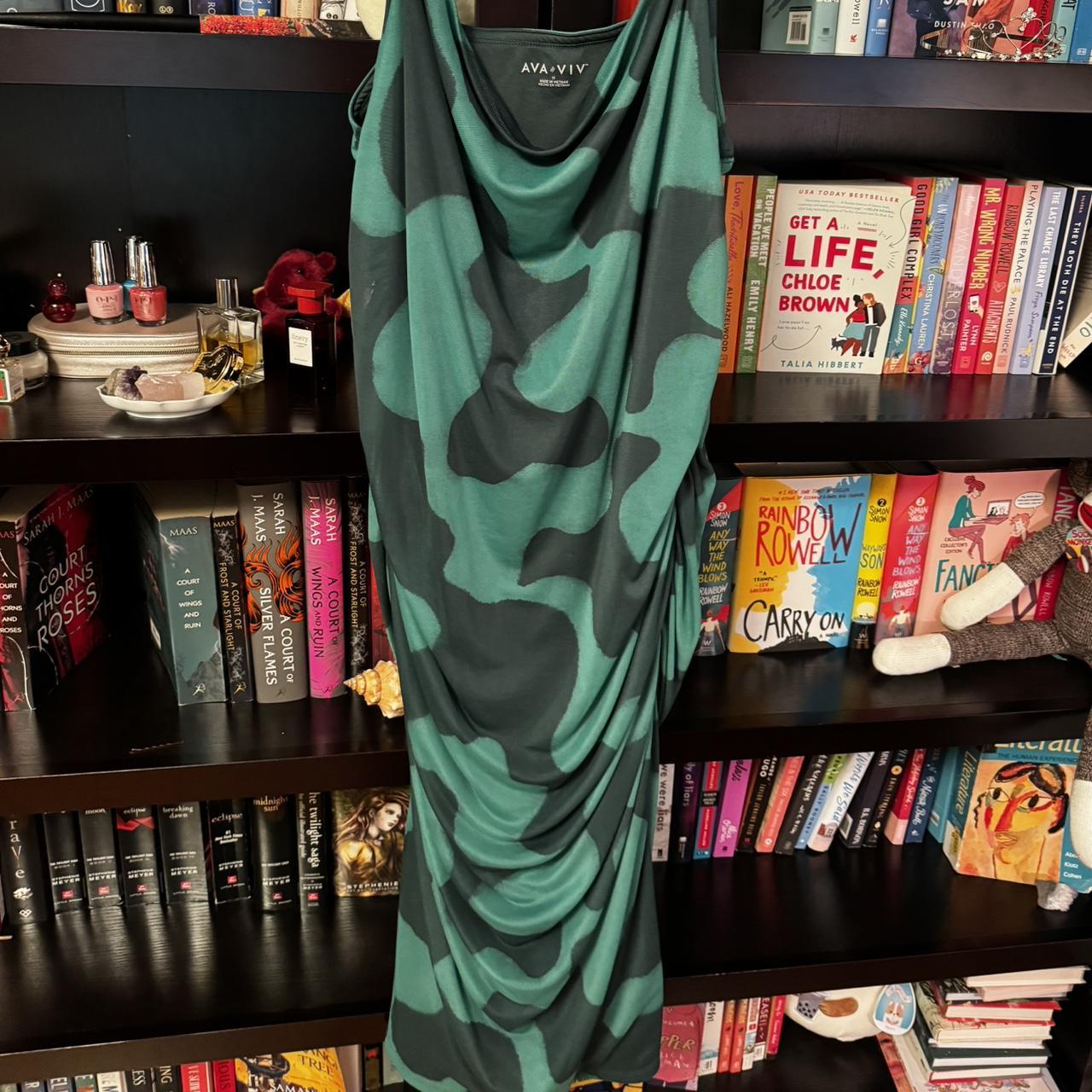 Target Ava And Viv Green fitted dress size xxl SUPER... Depop