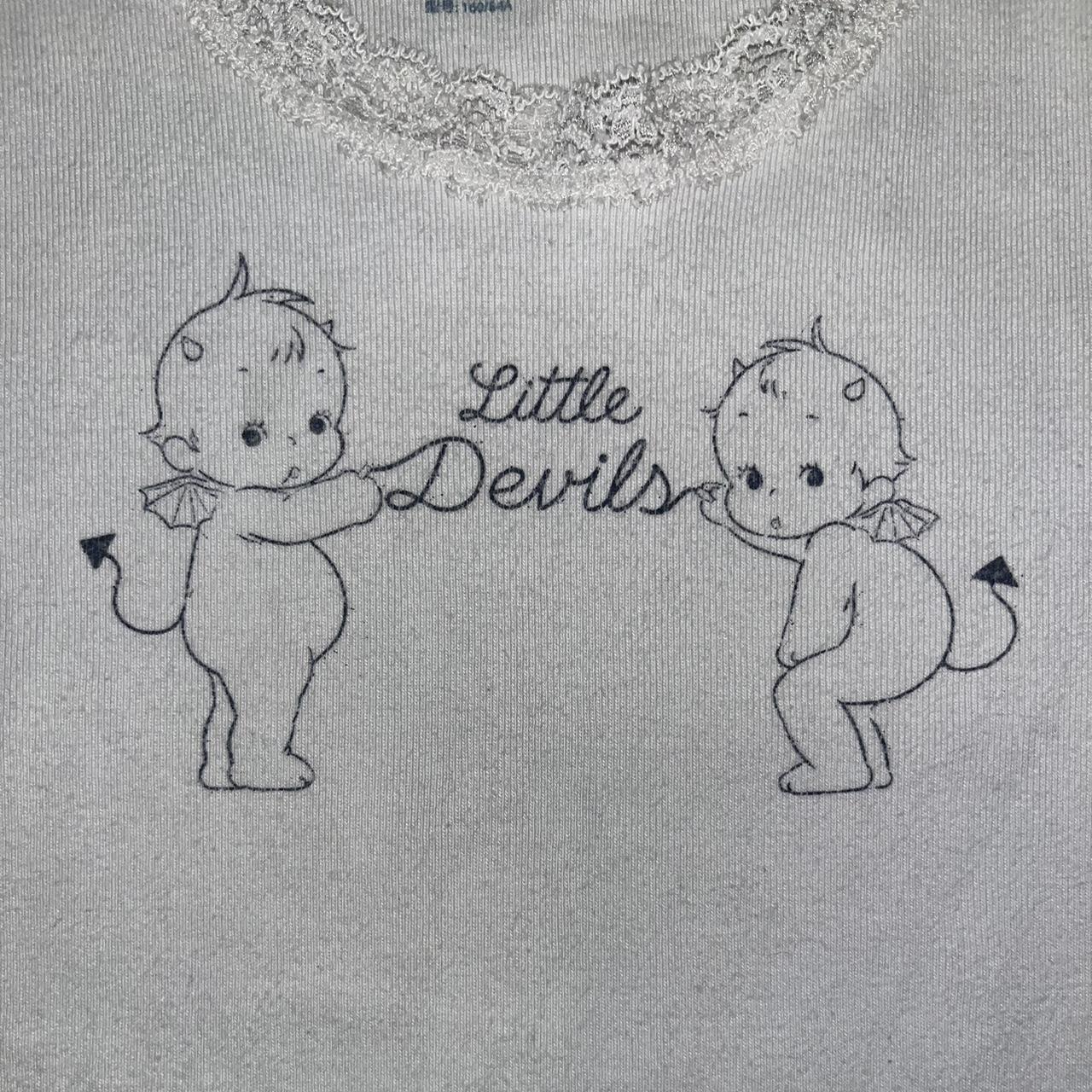 Brandy melville gray little devils panties - Depop