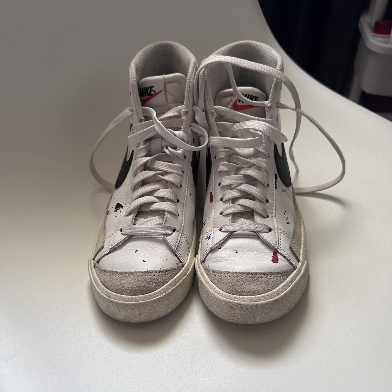 splatter paint nike blazers