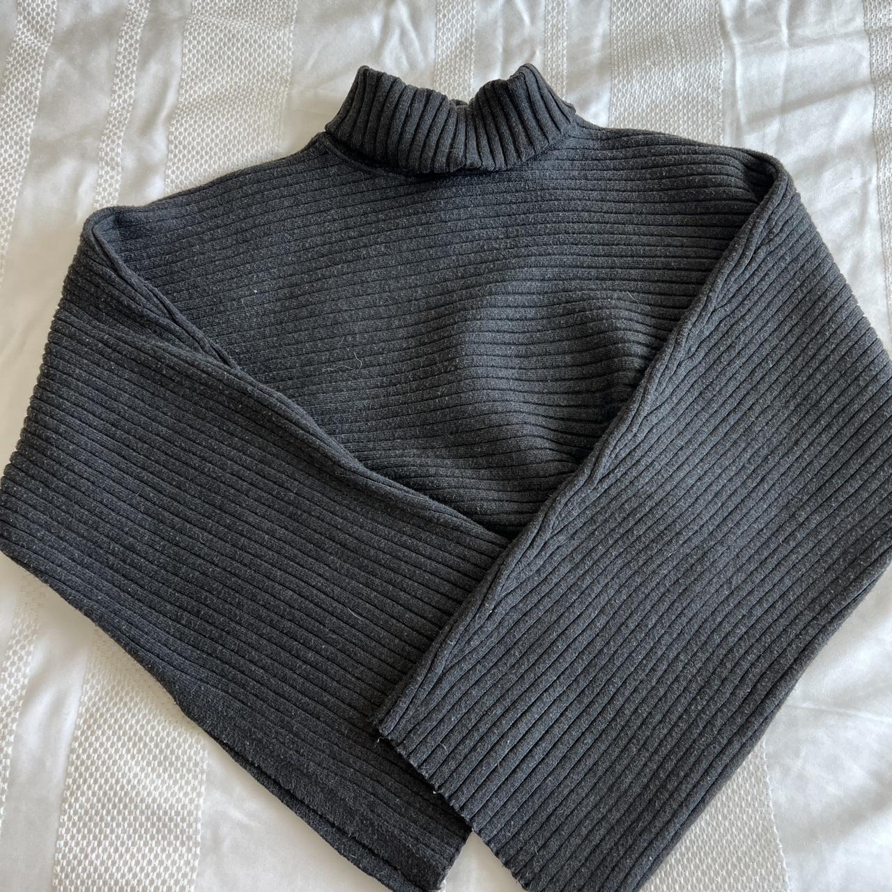 Free people cropped turtleneck sweater Condition:... - Depop