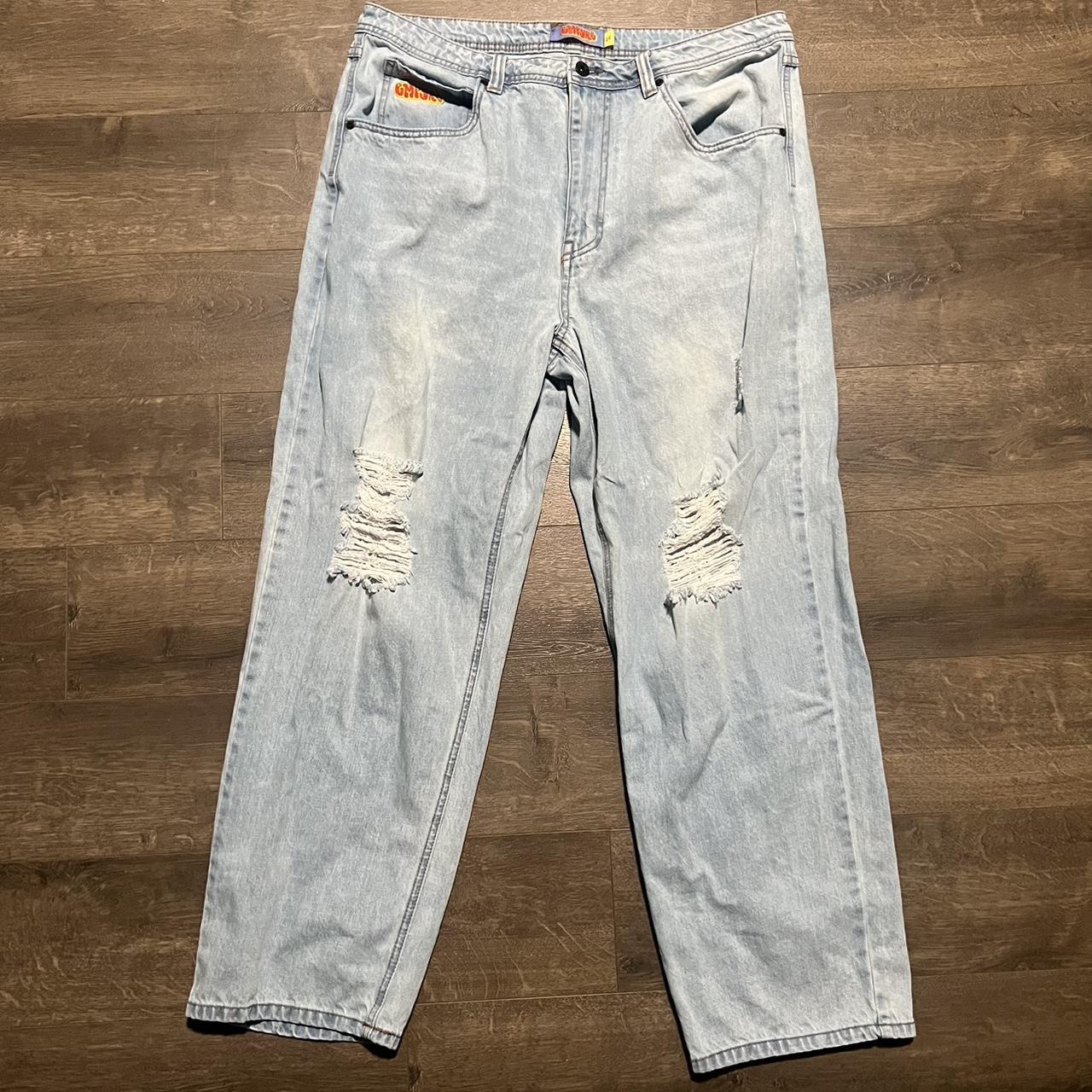 emprye light blue ripped jeans size 36 purchased... - Depop