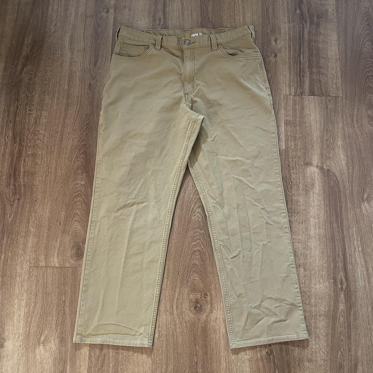 Y2K Carhartt Carpenter Khaki on sale Pants Size 38”