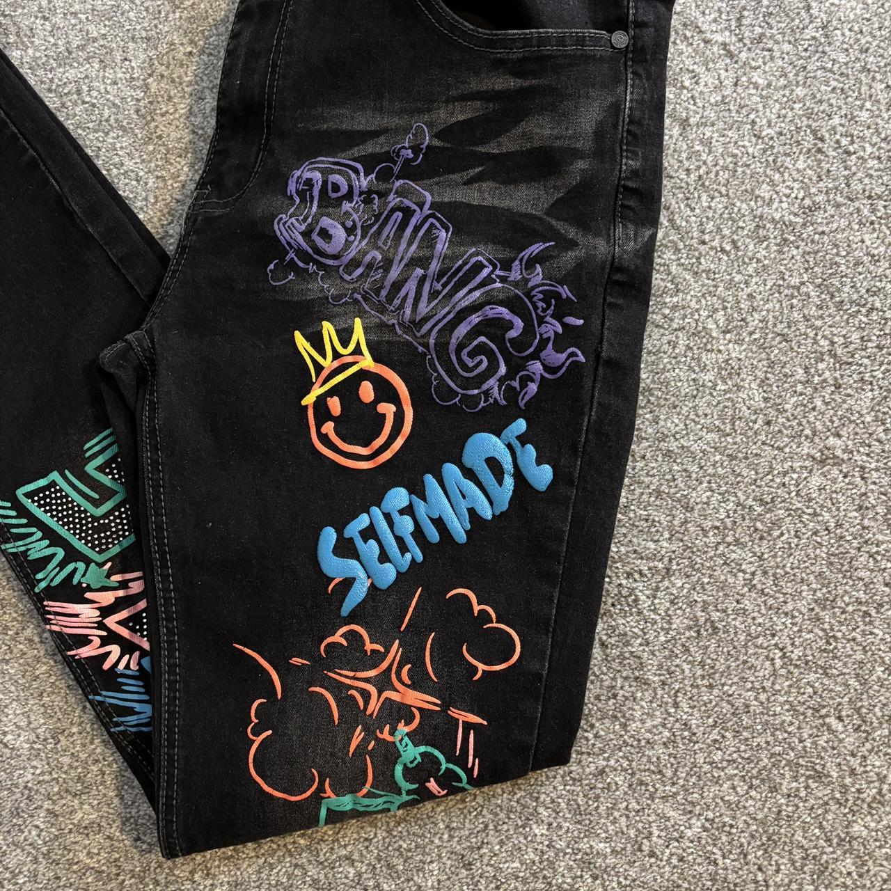 Affliction Men's Jeans Black/Multi 34