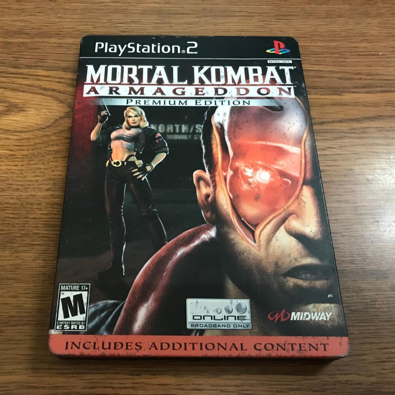 Mortal Kombat Armageddon Premium Edition For on sale Playstation 2 (Steel Book)