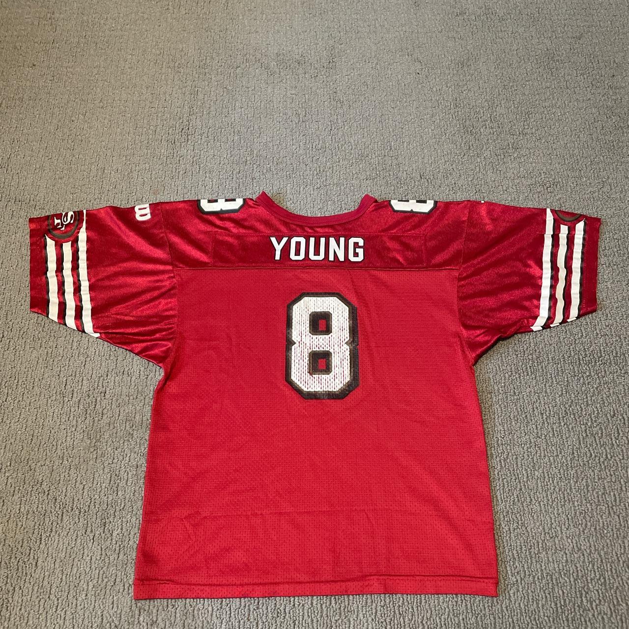 Vintage Steve Young Jersey Kids L, Fits like a Men’s S - Depop