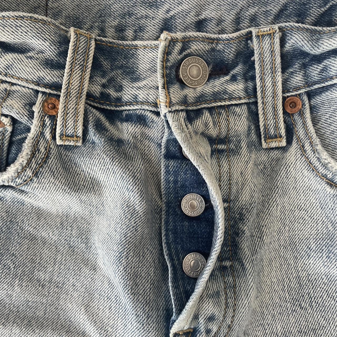 Levi’s original riveted denim jeans. Vintage, size... Depop