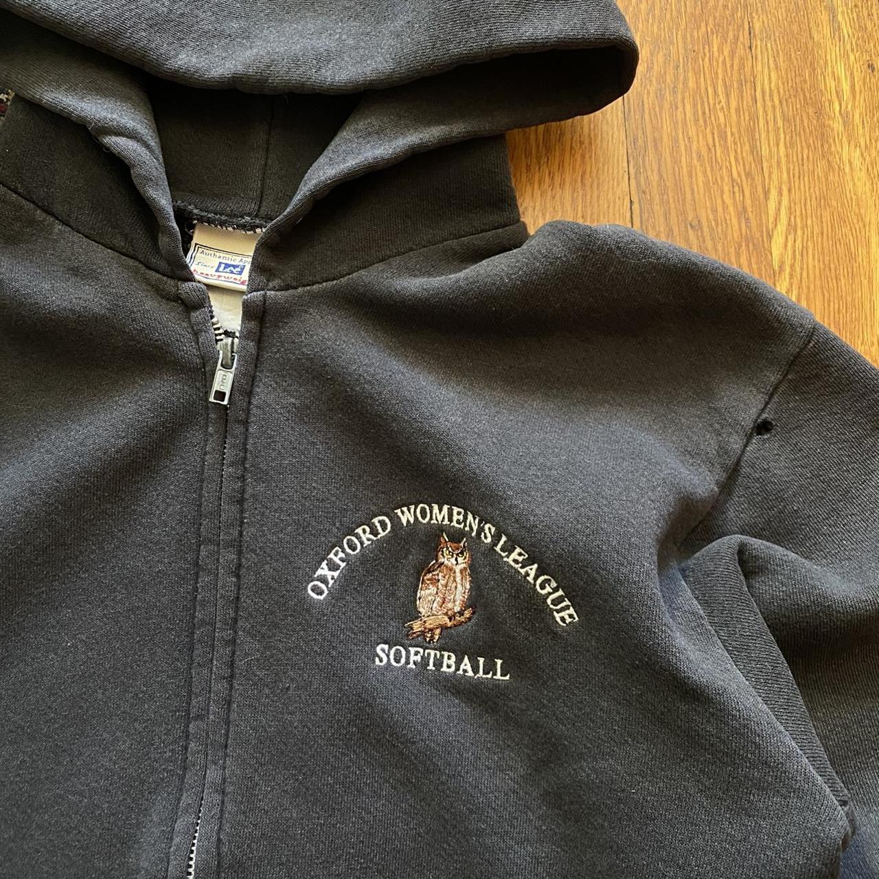 Vintage 80s 90s Lee heavyweight faded black zip up | Depop