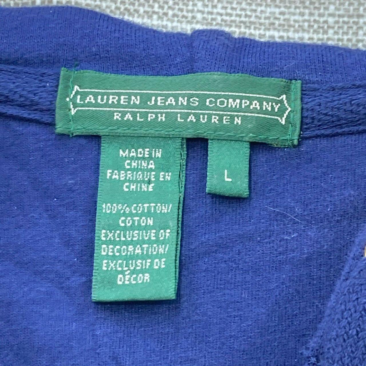 Lauren Jeans Co Hoodie Women's Large Jacket Navy